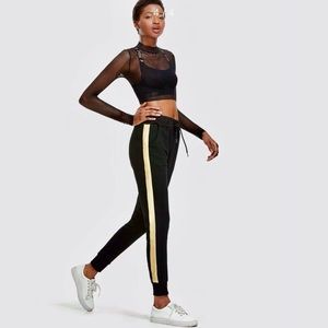 Leggings Depot Black & Gold Joggers